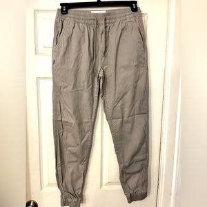 Men’s khaki colored joggers